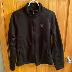 EUC Small black Spyder full zip jacket.
